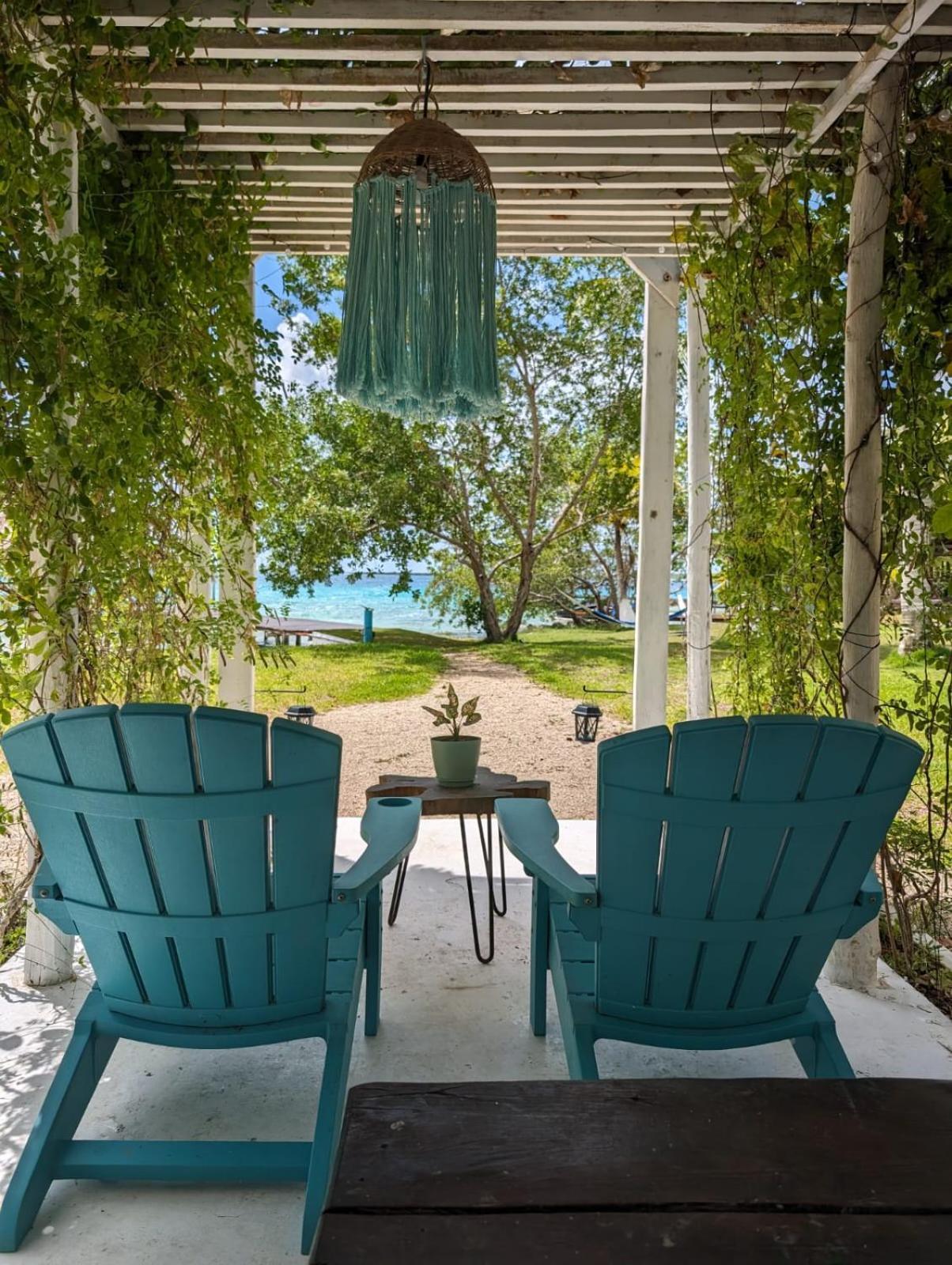 Cabana Con Muelle Privado En La Laguna De Bacalar Esterno foto
